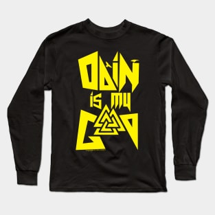 odin is my god, Yellow Long Sleeve T-Shirt